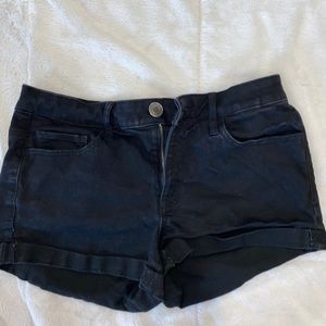 “So” low rise black jean shorts